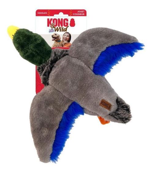Imagem de Pato Selvagem De Pelúcia Kong Wild Com Apito Para Cachorro