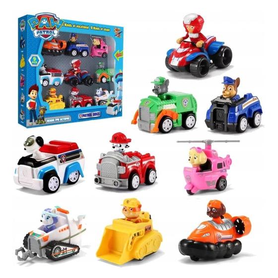 Patrulha Canina 9 Carrinhos 9 Personagem O Kit Mais Completo Menor preço em Patrulha Canina 9 Carrinhos 9 Personagem O Kit Mais Completo