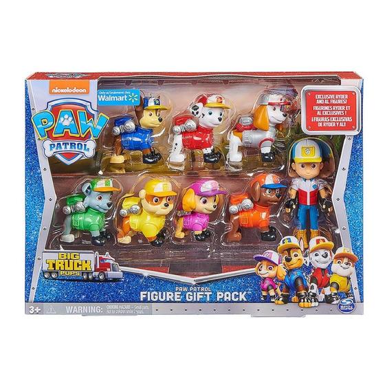 Patrulha Canina Big Truck Pups Pacote 8 Figuras 3250 - Sunny Menor preço em Patrulha Canina Big Truck Pups Pacote 8 Figuras 3250 - Sunny