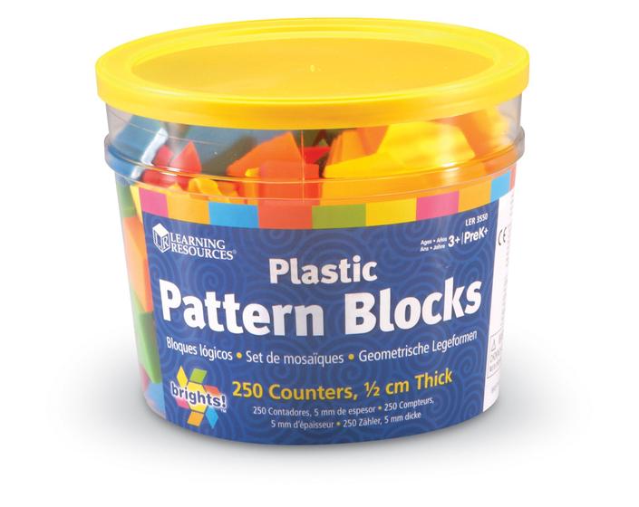 Imagem de Pattern Blocks Learning Resources Brights 5,1 x 5,7 x 5,7 cm