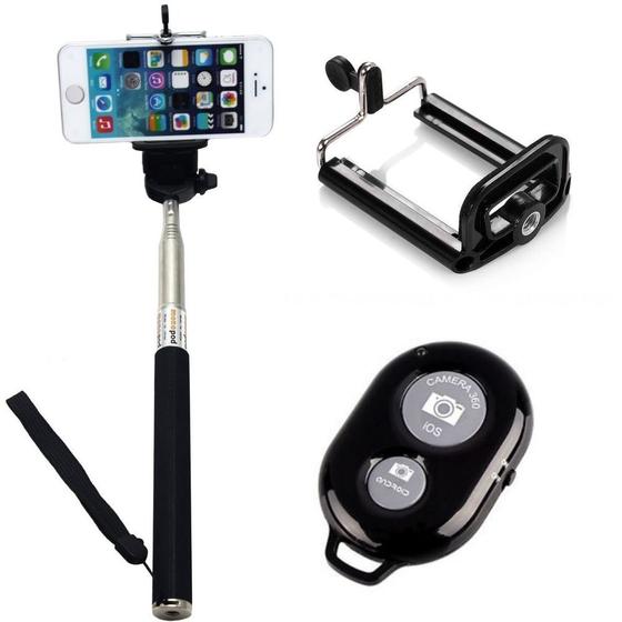 Imagem de Pau de self Monopod Bastão Universal Com Controle
