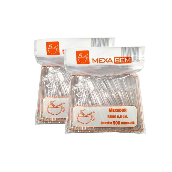 Pazinha Mexedor De Café 9cm 2pcts C/500 Unids - Mexa Bem Imagem de Pazinha Mexedor De Café 9cm 2pcts C/500 Unids