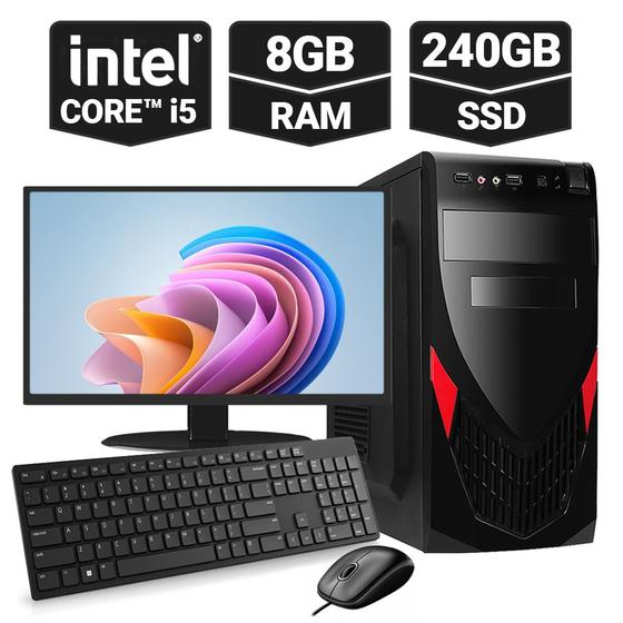 Pc Computador Completo Intel Core i5 8GB SSD 240GB HDMI Monitor LED CPU é boa?