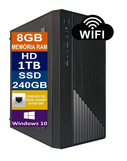 Imagem de Pc Computador Cpu I5 / HD 1TB + SSD 240GB M2 NVME / 8GB Memória Ram - Tech Power