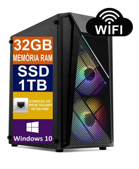 Imagem de Pc Computador Cpu I7 6700 (Sexta Geração) Ssd 1TB M2 NVME / 32GB Memória Ram Ddr4 / Fonte 500w -