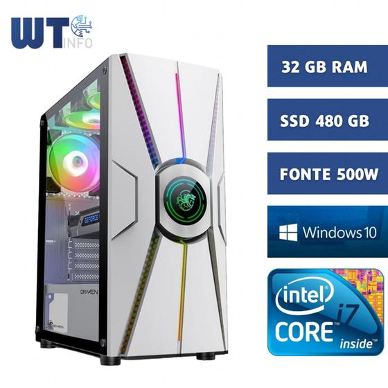 Pc Computador Cpu I7 + Placa B75 + Ssd 480 gb + 32 gb Ram + Fonte 500w + Cooler Menor preço em Pc Computador Cpu I7 + Placa B75 + Ssd 480 gb + 32 gb Ram + Fonte 500w + Cooler