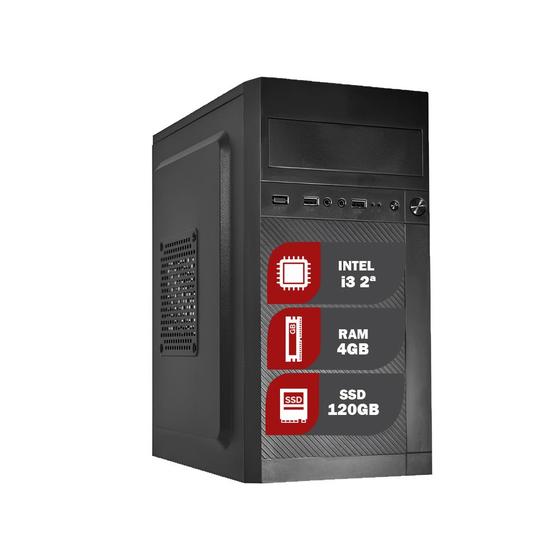 Imagem de Pc Computador Cpu Intel Core I3 + Ssd 120gb, 4gb Ram win 10