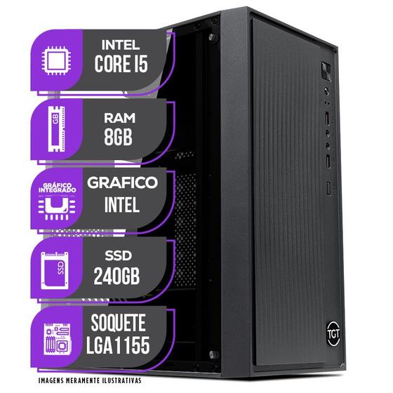 PC Computador CPU Intel Core I5, 8GB Memória ram, SSD 240GB é boa?