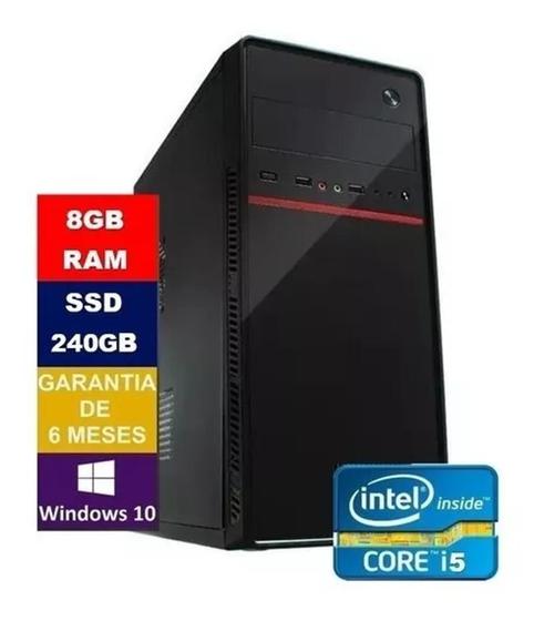 Imagem de PC Computador CPU Intel Core I5, 8GB Memória ram, SSD 240GB
