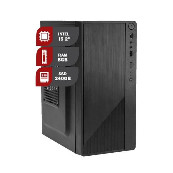 Imagem de Pc Computador Cpu Intel Core I5 + Ssd 240Gb, 8Gb Memória Ram