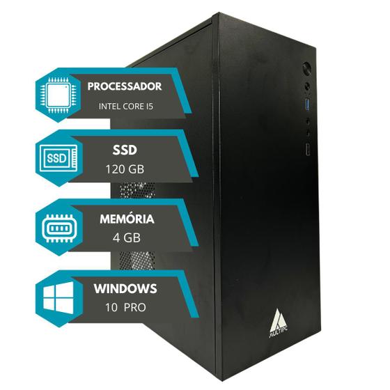 Imagem de Pc Computador Intel I5 2400S 4GB DDR 3 RAM 120 SSD Win10 Pro