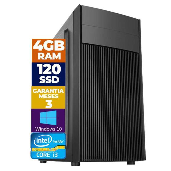 Imagem de Pc Core I3 4gb Ssd 120gb 10x + Rápido Pyx One