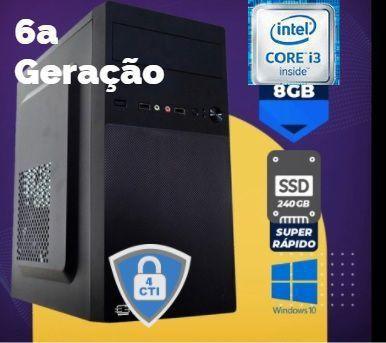 Imagem de Pc core i3 6th 8gb ssd 256gb  (sexta geracao) com wifi win11