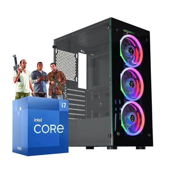 Imagem de Pc Cpu Gamer I7 6700 6ª Geração + 16gb + 480gb + Fonte 550w+ gtx 1660