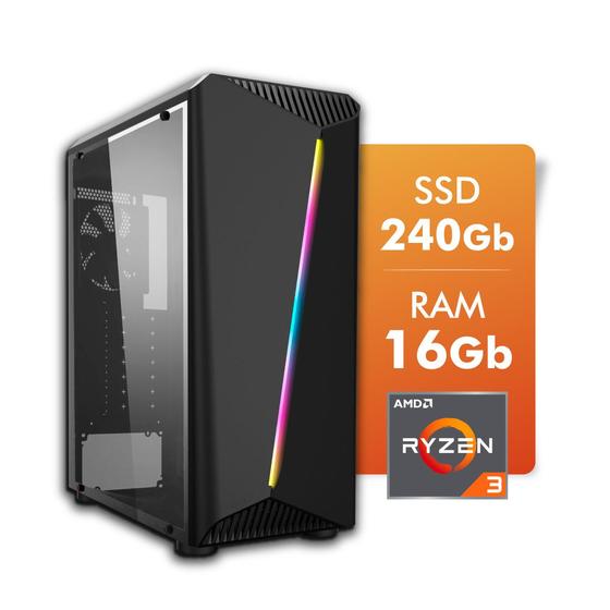 Imagem de PC Gamer AMD Ryzen 3 3200G 16GB SSD 240GB CertoX Stream 6119