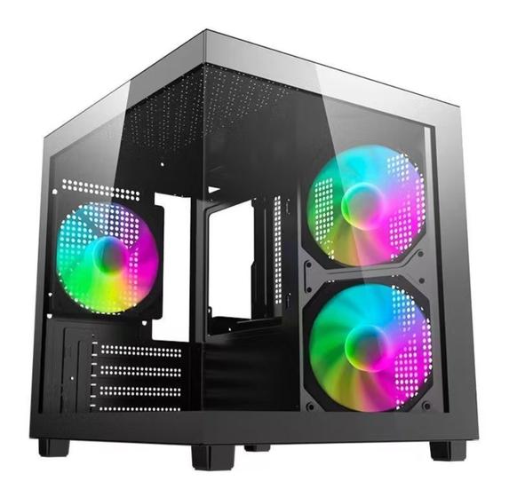 PC Gamer Completo, AMD RYZEN 5 3400G, 16GB DDR4, SSD 256G, Monitor 19, Teclado e Mouse Gamer - Ryzen 5 5600