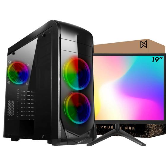 Imagem de PC Gamer Completo Ark Monitor 19" + Intel Core i7 3770 8GB RX 550 4GB GDDR5 SSD 240GB Linux