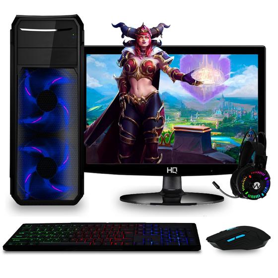 Imagem de PC Gamer Completo com Monitor HDMI Intel Core i3 8GB HD 2TB (Geforce GT 1030 2GB) EasyPC Player