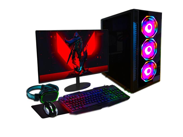 Imagem de PC Gamer Completo Fácil AMD Ryzen 3 PRO 4350G 3.8GHZ 16GB DDR4 GTX 1650 4GB SSD 960GB 500w Monitor 19'' Kit Gamer