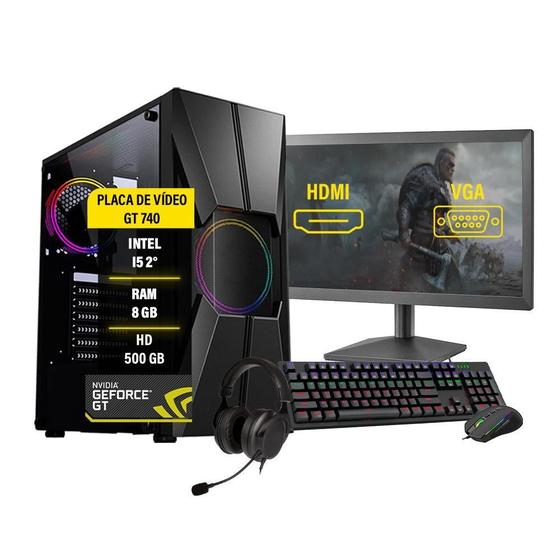 Imagem de Pc Gamer Completo I5 2 Gt 740 Memória 8Gb Hd 500Gb