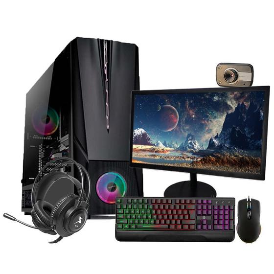 Imagem de Pc Gamer Completo I5 3470 16Gb Gt 1030 Ssd 480Gb Monitor 19'