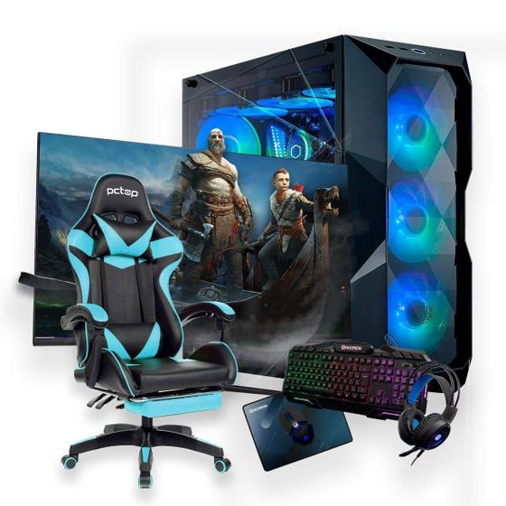 Imagem de Pc Gamer Completo I7/16Gb/480Gb/Kit Gamer+Monitor+Cadeira