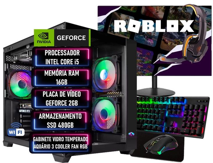 Imagem de PC Gamer Completo Intel Core i5 RAM 16GB SSD 480GB GEFORCE 2GB - ADVANCEDTECH