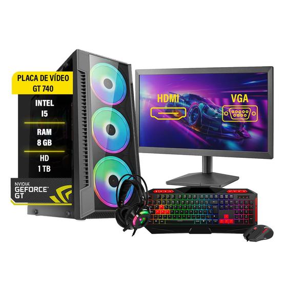 Pc Gamer Completo Maximus I5 GT 740 8GB Hd 1Tb Wi-fi Menor preço em Pc Gamer Completo Maximus I5 GT 740 8GB Hd 1Tb Wi-fi