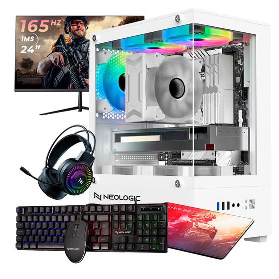 Pc Gamer Completo Ryzen 5 5600GT, 16GB 3200Mhz, (Radeon Vega 7 Integrado), A520M DX, SSD 240GB, 500W 80 Plus, 3 fans RGB, Neologic - NLI89089 Imagem de Pc Gamer Completo Ryzen 5 5600GT, 16GB 3200Mhz, (Radeon Vega 7 Integrado), A520M DX, SSD 240GB, 500W 80 Plus, 3 fans RGB, Neologic - NLI89089