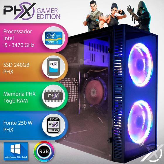 Imagem de Pc Gamer Computador Phx  Intel  I5  16gb  Ssd 240gb