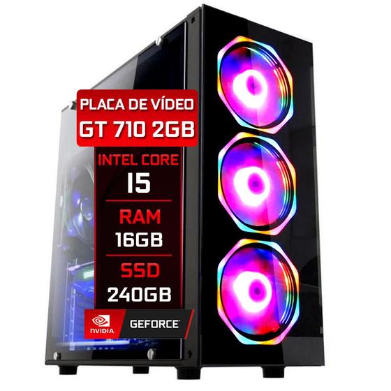 PC Gamer Fácil Barato Intel Core i5 16GB SSD 240GB Geforce 2GB Menor preço em PC Gamer Fácil Barato Intel Core i5 16GB SSD 240GB Geforce 2GB