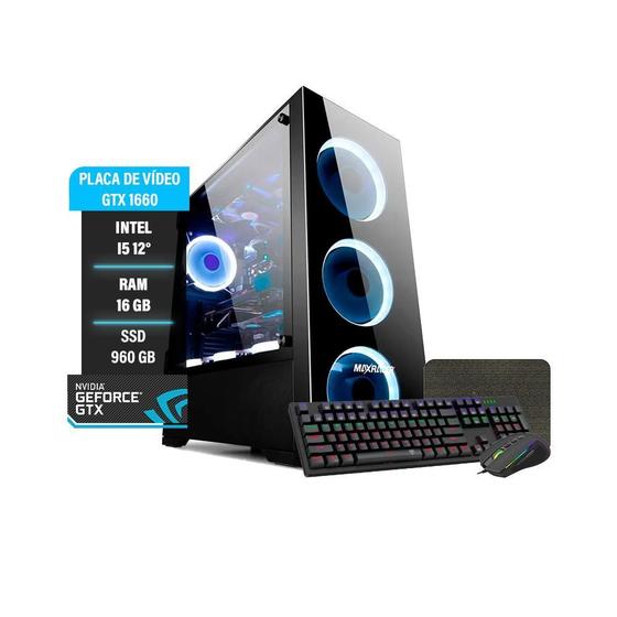 Imagem de Pc Gamer I5 12º 16Gb Ssd 960 Gtx 1660