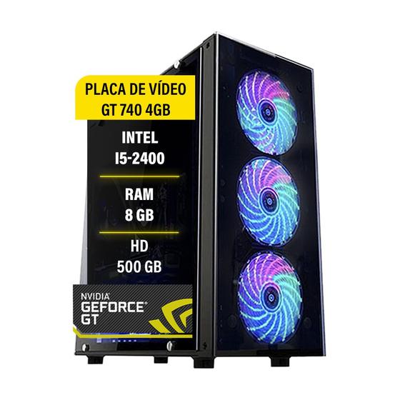 Imagem de Pc Gamer i5 2 HD 500GB GT 740 Memória 8GB DDR3