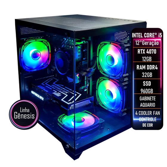PC Gamer Intel Core i5 4.4Ghz RTX 4070 12GB RAM DDR4 32GB SSD 960GB - ADVANCEDTECH Menor preço em PC Gamer Intel Core i5 4.4Ghz RTX 4070 12GB RAM DDR4 32GB SSD 960GB - ADVANCEDTECH