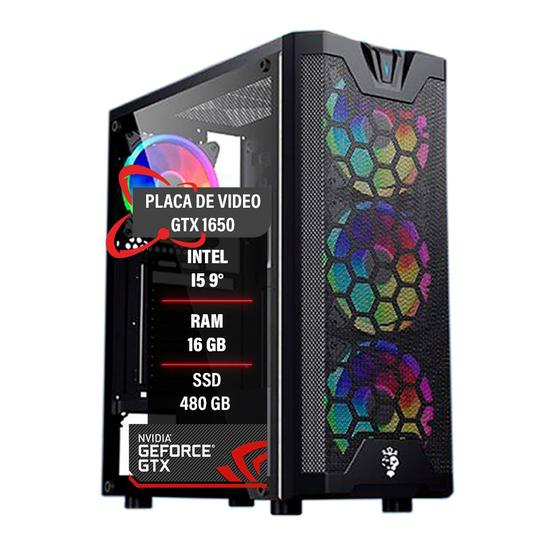 Imagem de Pc Gamer Intel Core I5 9 RAM 16GB DDR4 GTX1650 SSD 480GB