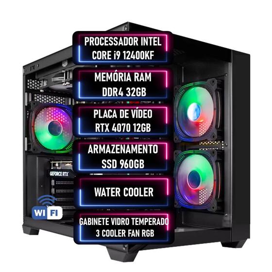 Imagem de PC Gamer Intel Core i9 12900KF RTX 4070 12GB RAM DDR4 32GB SSD 960GB - ADVANCEDTECH