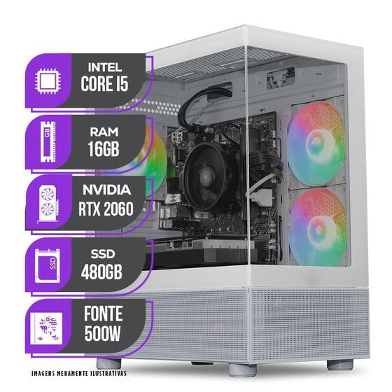 PC Gamer Mancer, Intel i5 12º Geração, RTX 2060 6GB, 16GB DDR4, SSD 480GB, Fonte 500W 80 Plus Menor preço em PC Gamer Mancer, Intel i5 12º Geração, RTX 2060 6GB, 16GB DDR4, SSD 480GB, Fonte 500W 80 Plus