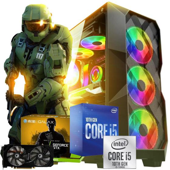 Imagem de Pc Gamer Streamer 2024 I5 16gb Ssd 500Gb Full Hd + Nfe + Garantia 1 ano