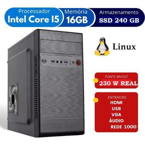 PC Intel i5 8500 16GB DDR4 SSD 240GB: Melhor preço - Cev PC Intel i5 8500 16GB DDR4 SSD 240GB: Melhor preço - Cev