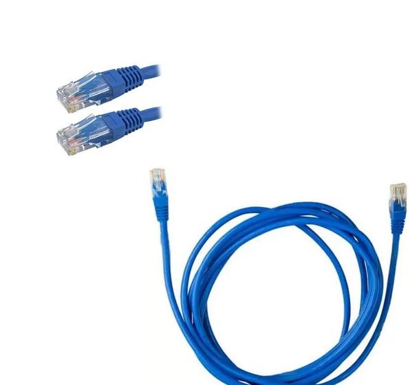 Imagem de Pct 04 Cabo de Rede 3 Metros Internet Rj45 Anatel Patch Cord