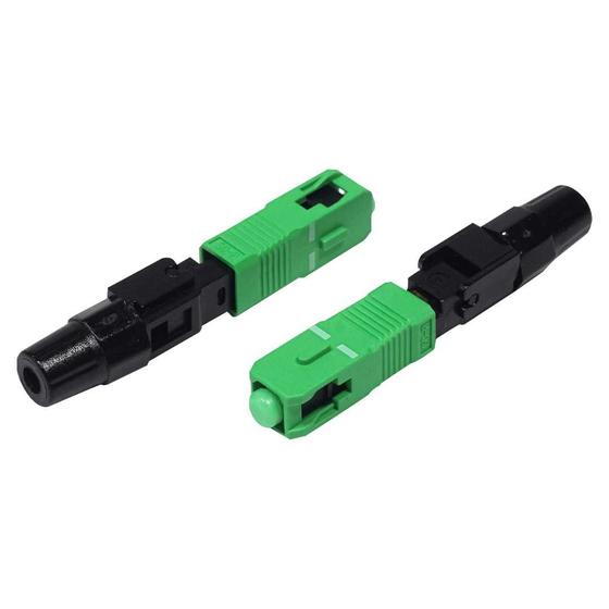 Imagem de Pct 10 Conector de Fibra Optica Campo SC/APC Plug Internet