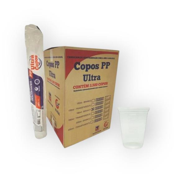 Imagem de PCT COPO 180ML ULTRA C/100 PP 100un TRANSP