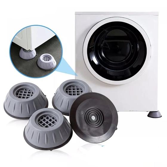 Pé de Maquina de Lavar Shockpad Anti Vibração e Anti Ruído Kit 4 Peças ...