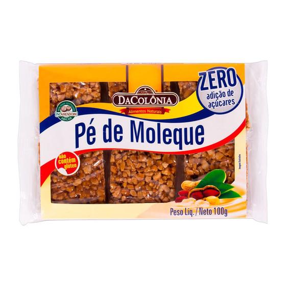 Imagem de Pé de Moleque DaColônia Zero Açúcar 100g