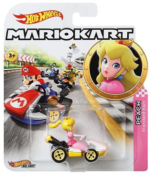 Imagem de Peach - Standard Kart - Mario Kart - 1/64 - Hot Wheels