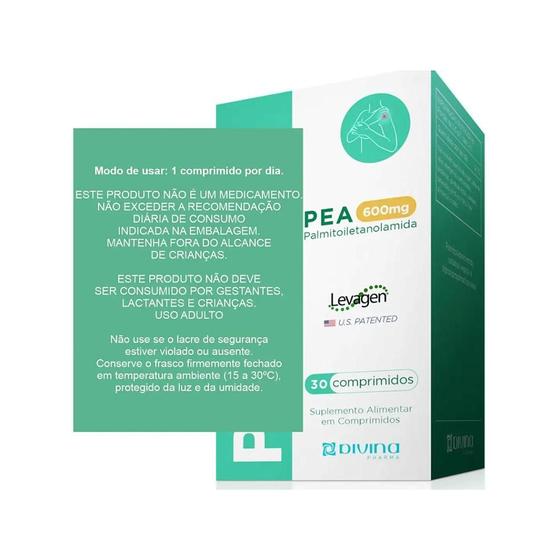 Peaflan Pea 600mg 30 Comprimidos - Divina Pharma