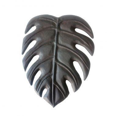 Peça decorativa de metal para parede folha 23cm x 18cm Menor preço em Peça decorativa de metal para parede folha 23cm x 18cm