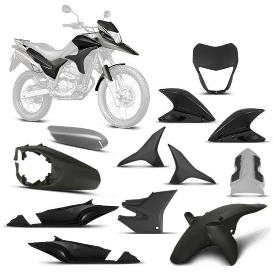 Imagem de Peças de Moto Kit Carenagem Plásticas Completo Pro Tork Xre 300 2009 2010 2011