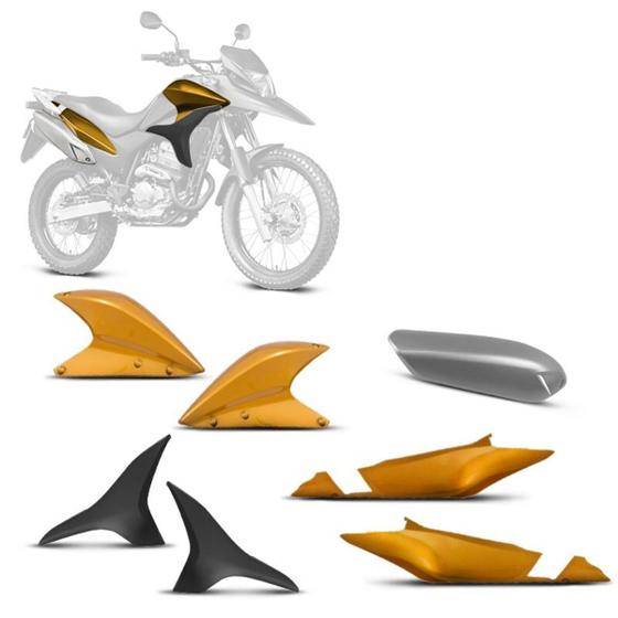 Imagem de Peças de Moto Kit Carenagem Roupa Pro Tork Honda Xre 300 2009 2010 2011 2012