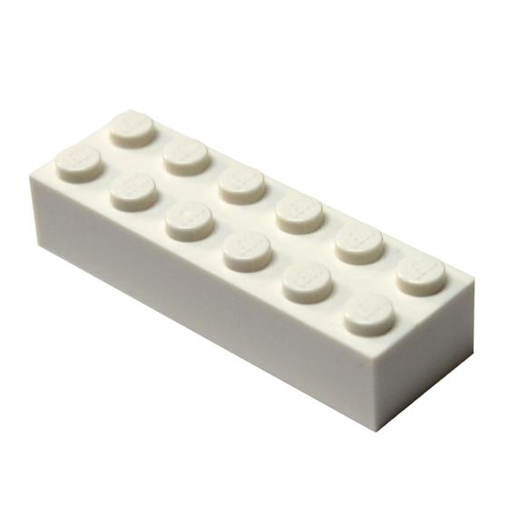 Imagem de Peças LEGO: Tijolo Branco 2x6 x20